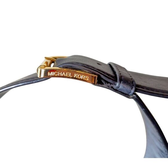 MICHAEL KORS Beverly Drawstring Black Leather Satchel - Picture 9 of 10